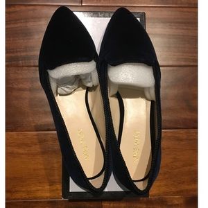 NEW Nine West Navy Velvet Loafers